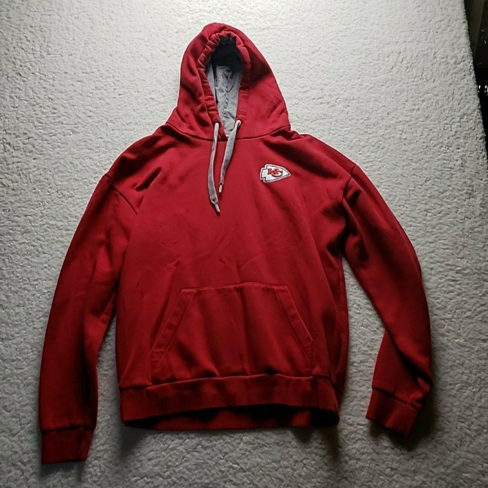 Kansas City Chiefs Hoodie Womens Medium Red‎ NFL Football Antigua Sweatshirt